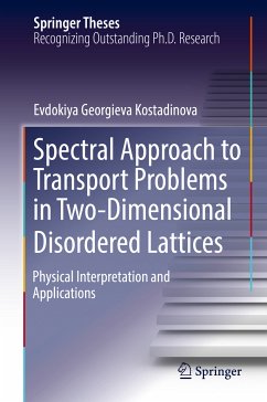 Spectral Approach to Transport Problems in Two-Dimensional Disordered Lattices (eBook, PDF) - Kostadinova, Evdokiya Georgieva