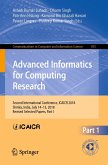 Advanced Informatics for Computing Research (eBook, PDF)