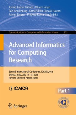 Advanced Informatics for Computing Research (eBook, PDF)