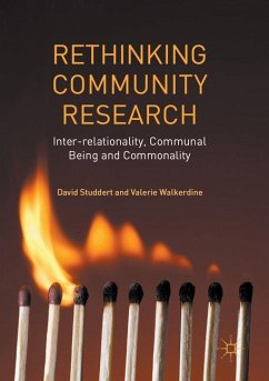 Rethinking Community Research - Studdert, David;Walkerdine, Valerie