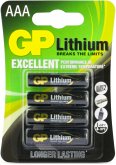 1x4 GP Lithium Micro 1,5V AAA 07024LF-C4
