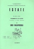 Estate für Männerchor a cappella, Partitur Estate für Männerchor a cappella, Partitur