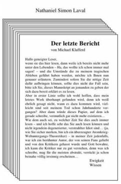 Der letzte Bericht - Laval, Nathaniel Simon