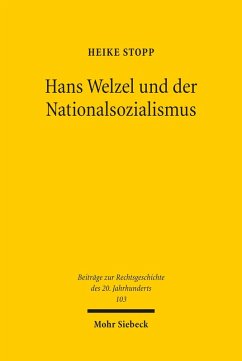 Cover Hans Welzel und der Nationalsozialismus (eBook, PDF)