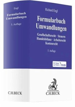 Formularbuch Umwandlungen, m. 1 Buch, m. 1 Online-Zugang