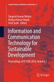 Information and Communication Technology for Sustainable Development