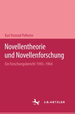 Cover Novellentheorie und Novellenforschung