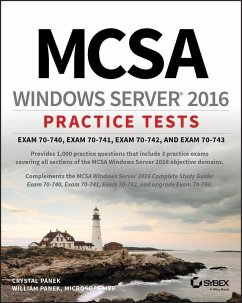 MCSA Windows Server 2016 Practice Tests (eBook, PDF) - Panek, Crystal; Panek, William