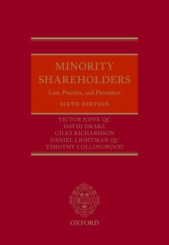 Minority Shareholders (eBook, ePUB) - Joffe Qc, Victor; Drake, David; Richardson, Giles; Lightman Qc, Daniel; Collingwood, Timothy