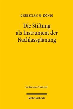 Cover Die Stiftung als Instrument der Nachlassplanung (eBook, PDF)