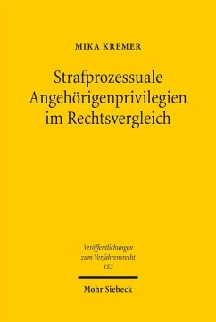 Cover Strafprozessuale Angehörigenprivilegien im Rechtsvergleich (eBook, PDF)