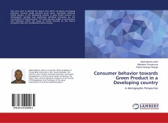 Consumer behavior towards Green Product in a Developing country