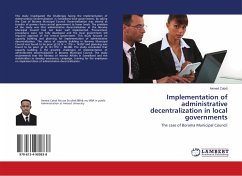 Implementation of administrative decentralization in local governments