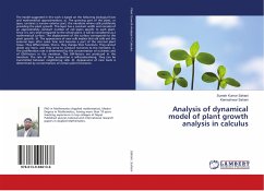 Analysis of dynamical model of plant growth analysis in calculus