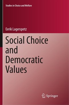 Social Choice and Democratic Values - Lagerspetz, Eerik