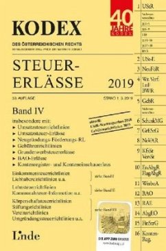 KODEX Steuer-Erlässe 2019 (f. Österreich) - Bodis, Andrei