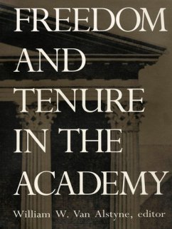 Cover Freedom and Tenure in the Academy (eBook, PDF)