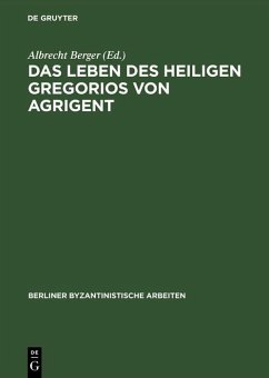 Cover Das Leben des Heiligen Gregorios von Agrigent (eBook, PDF)