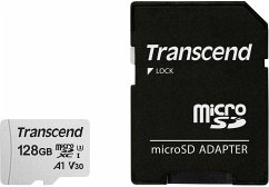 Transcend microSDXC 300S-A 128GB Class 10 UHS-I U3 V30 A1