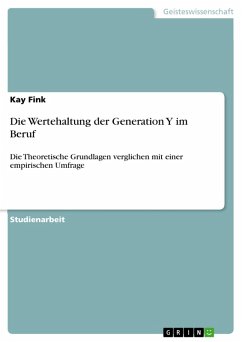 Die Wertehaltung der Generation Y im Beruf (eBook, PDF)