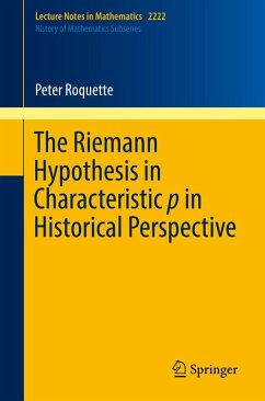 Cover The Riemann Hypothesis in Characteristic p in Historical Perspective (eBook, PDF)