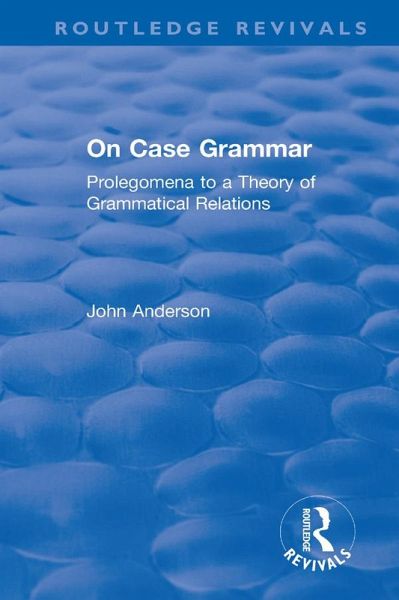 On Case Grammar (eBook, ePUB)