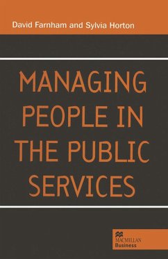 Managing People in the Public Services (eBook, PDF) - Farnham, David; Horton, Sylvia
