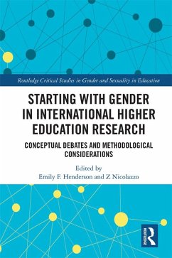 Starting with Gender in International Higher Education Research (eBook, ePUB)