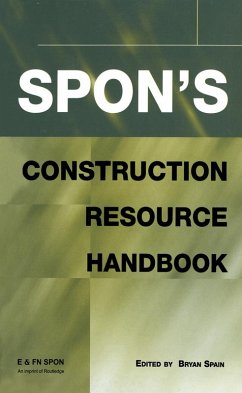 Cover Spon's Construction Resource Handbook (eBook, PDF)