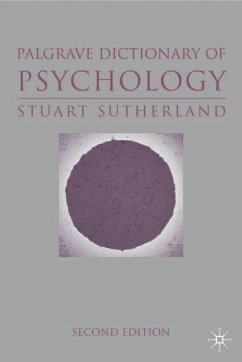 The Macmillan Dictionary of Psychology (eBook, PDF) - Sutherland, Stuart