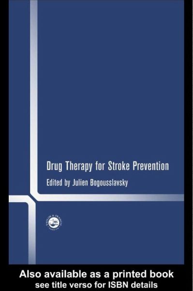 Drug Therapy for Stroke Prevention (eBook, PDF)
