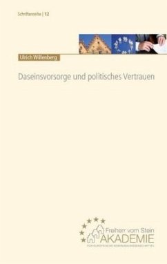Daseinsvorsorge und politisches Vertrauen - Willenberg, Ulrich