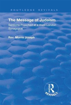 Cover The Message of Judaism (eBook, PDF)