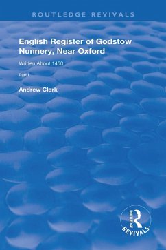 Cover English Register of Godstow Nunnery, Near Oxford (eBook, PDF)