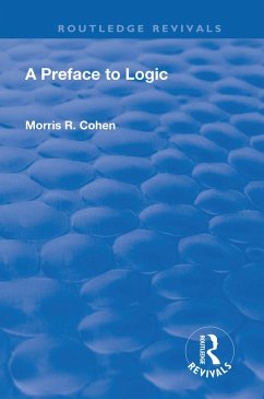 A Preface to Logic (1946) (eBook, ePUB) - Cohen, Morris R.