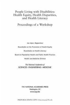 People Living with Disabilities - National Academies of Sciences Engineering and Medicine; Health And Medicine Division; Board on Population Health and Public Health Practice; Roundtable on Health Literacy; Roundtable on the Promotion of Health Equity