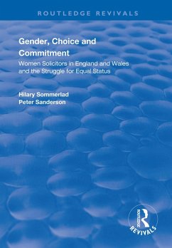 Gender, Choice and Commitment (eBook, PDF) - Sommerlad, Hilary; Sanderson, Peter