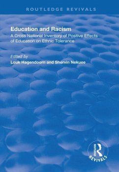 Education and Racism (eBook, PDF) - Hagendoorn, Louk; Nekuee, Shervin