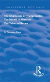 The Characters of Theophrastos. The Mimes of Herodas. The Tablet of Kebes. (1909) (eBook, ePUB)