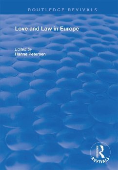 Cover Love and Law in Europe (eBook, ePUB)