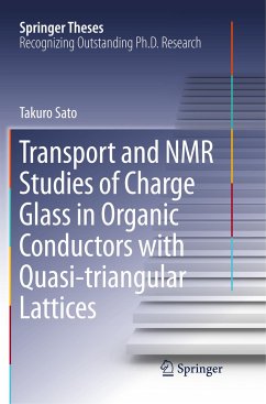 Transport and NMR Studies of Charge Glass in Organic Conductors with Quasi-triangular Lattices - Sato, Takuro