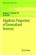 Algebraic Properties of Generalized... - Bild 1