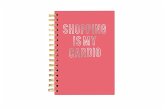 Hard Bound Journal: Shopping is my Cardio - Hardcover-Notizbuch mit stabiler Ringbindung: Shoppen ist mein Ausdauersport