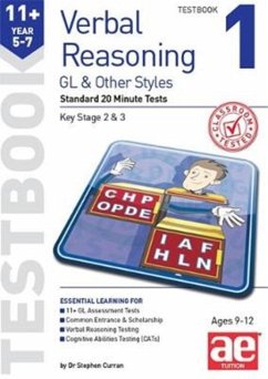 11+ Verbal Reasoning Year 5-7 GL & Other Styles Testbook 1 - Curran, Stephen C.