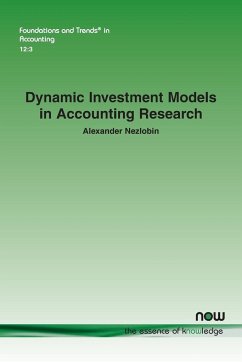 Dynamic Investment Models in Accounting Research - Nezlobin, Alexander