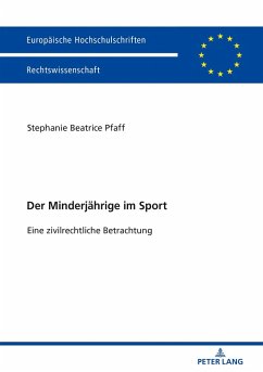Der Minderjaehrige im Sport (eBook, ePUB) - Stephanie Beatrice Pfaff, Pfaff