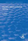 Education, Culture and Critical Thinking (eBook, ePUB)