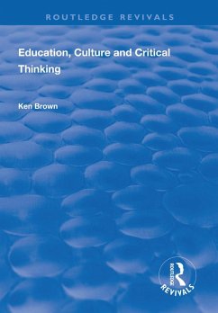 Cover Education, Culture and Critical Thinking (eBook, ePUB)