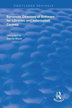 Cover European Directory of Software for Libraries and Information Centres (eBook, ePUB)