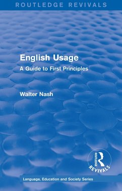 Cover Routledge Revivals: English Usage (1986) (eBook, ePUB)